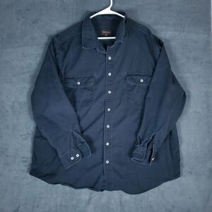 Boulder Creek Trading Co Mens 3XL Big Workwear Button Down Shirt Black